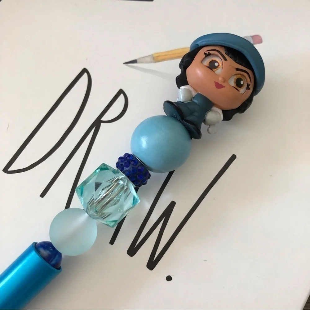 Disney Doorables: Atlantis: Audrey handmade beaded pen
